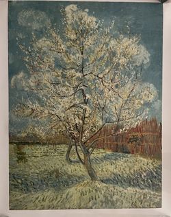 The Pink Peach Tree Vincent Van Gogh Printed