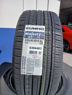 Tesla Tires New 255 45R19 Kumho EV Silence Trac with foam $690 set of four install mount and balance 👌