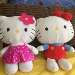  2 Hello Kitty stuff doll