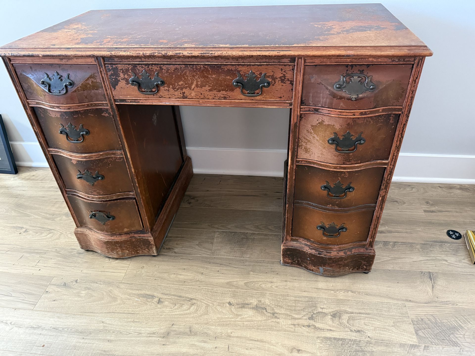 Antique wooden desk