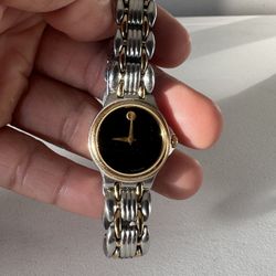 Women’s Movado Stainless And Gold Tone Watch Vintage 