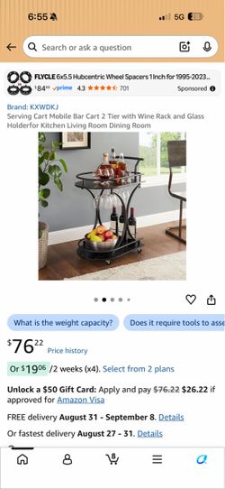 Mobile bar cart