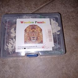 Wooden Lion Head Puzzle