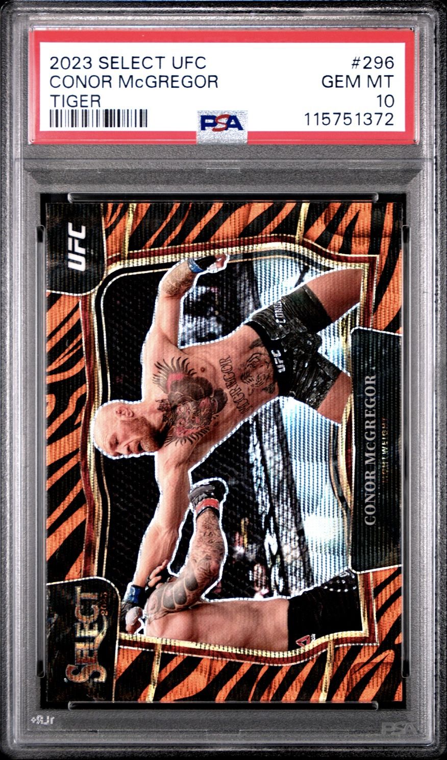 2023 CONOR McGREGOR PANINI SELECT UFC TIGER