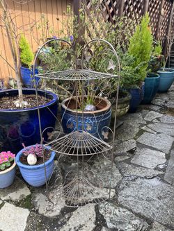 Vintage three tier plant stand