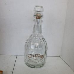 VTG Ezra Brooks Bourbon The Seelbach Hotel Decanter Glass Bottle EMPTY 13" TALL