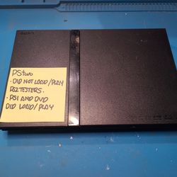 Broken ps2 slim black console