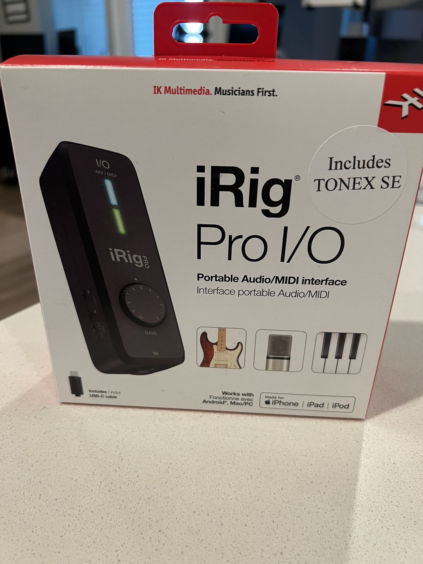 IK Multimedia iRig Pro I/O USB and iOS Audio/MIDI Interface