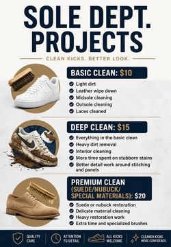 shoe deep cleans🧼