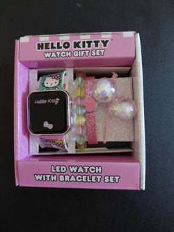 Kids Hello Kitty Led Watch Set