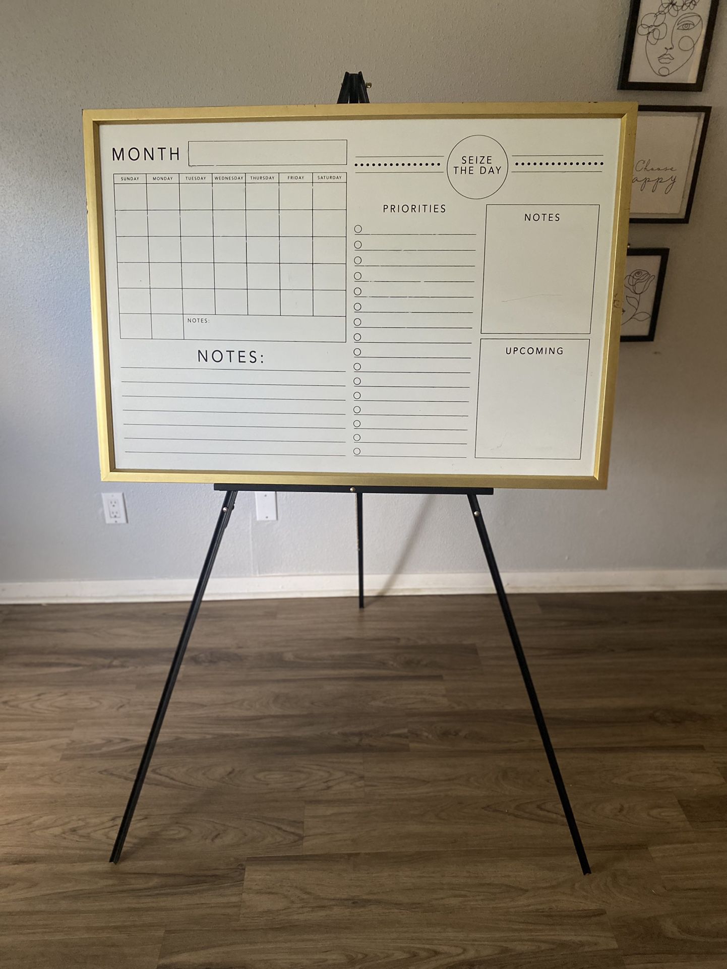 Dry Erase Board Organizer With Easel