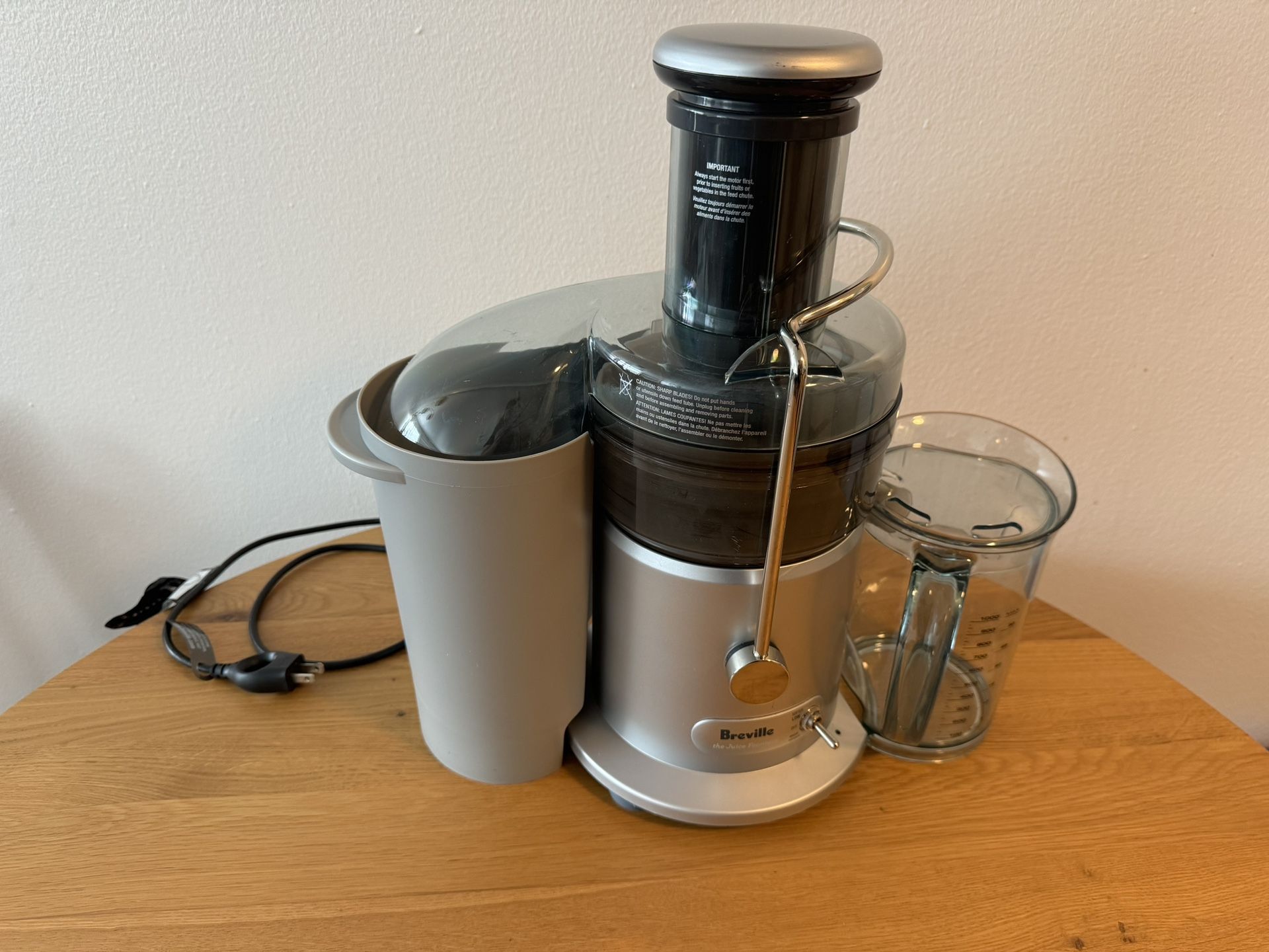 Breville Juice Fountain Plus – Like New, $75 (Barely Used)