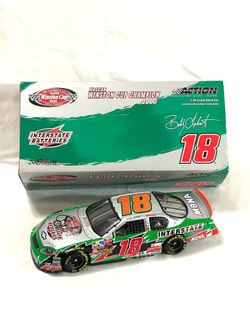Mint condition with box signed (Bobby LaBonte-#18) victory lap Winston cup winner diecast NASCAR