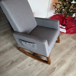 Gray Rocking Chair
