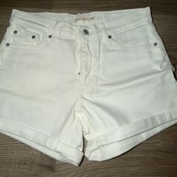 Levi’s White Shorts