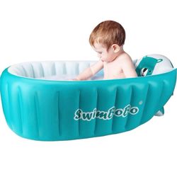 Like New - Swimbobo Inflatable Baby Bath Tub/Travel Mini Swimming Pool