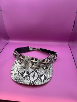 Snake print visor