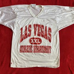 DODGER Las Vegas  v-neck athletic jersey Size SMALL S ‼️ Made In USA ‼️ Price Is FIRM ‼️