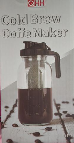 BRAND NEW  QHH Glass Cold Brew Coffee Maker