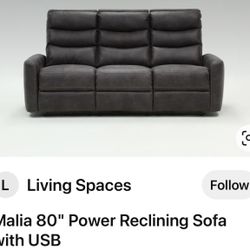 FREE FOR PICKUP: 3 Seater Power Reclining Sofa