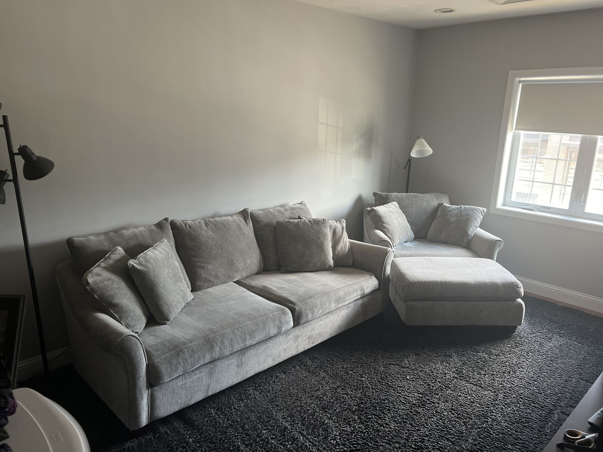 Sofa, Chair And Ottoman