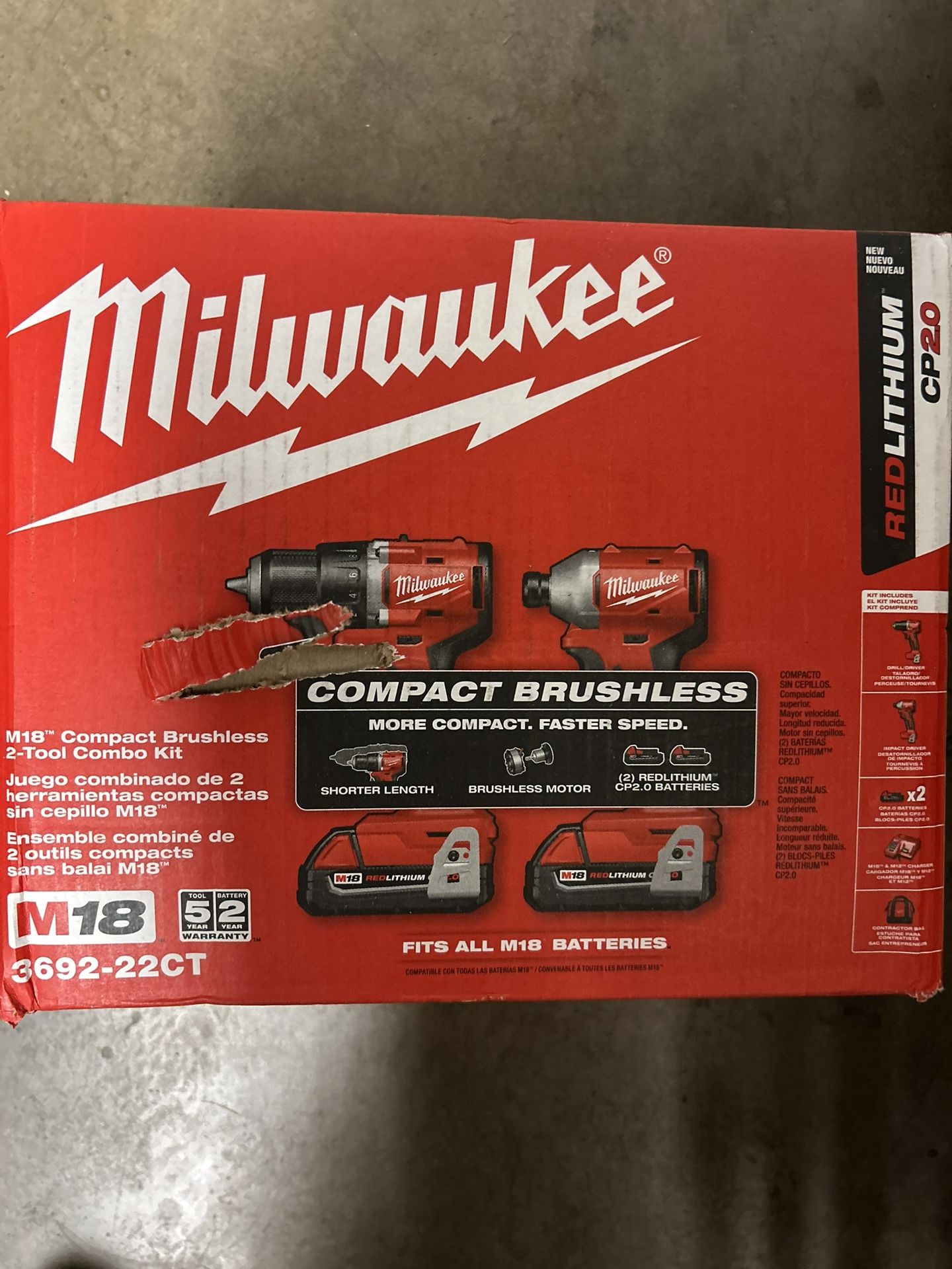 Compact Brushless 2 Drill Combo Kit