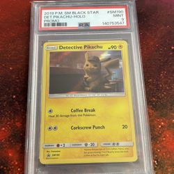 Detective Pikachu Promo SM190 (PSA 9)