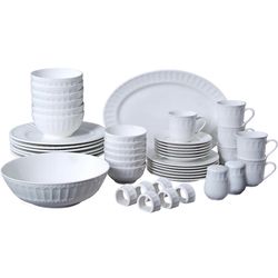 46-Piece Dinnerware & Serveware Set – White