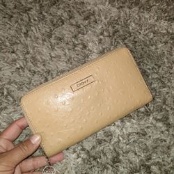 Beige DKNY Wallet $5 FIRM