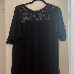 Black Lace Top Dress 