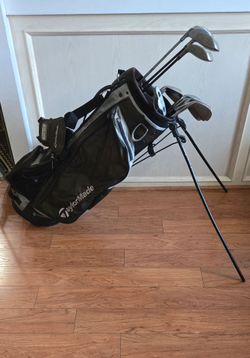 Men's Complete Golf Set with TaylorMade Golf Bag, Right Handed.