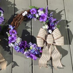 Purple Wreath 16 inch 