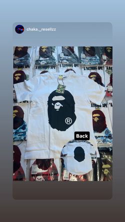 BAPE A Bathing Ape Big Ape Head T-Shirt White