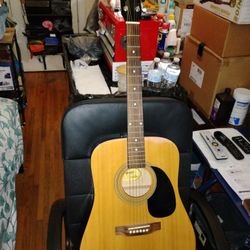 SQUIRE BY FENDER ACOUSTIC GUITAR MODEL: SA-50 VERY GOOD CONDITION ASKING $90 OBO.