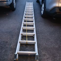 Warner 28 Ft. H Aluminum Extension Ladder Type II 225 Lbs Capacity