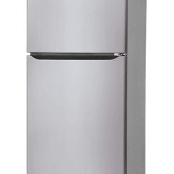 LG - 20.2 Cu. Ft. Top-Freezer Refrigerator - Stainless Steel