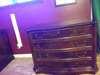 Heckman office executive lateral file in old word walnut 79163