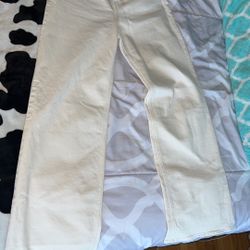 H&M off white jeans