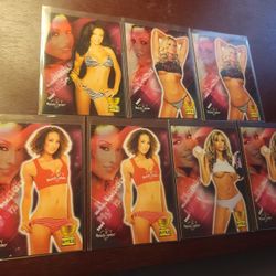 2009 Benchwarmers rookie cards lot of 7, beautiful female models 