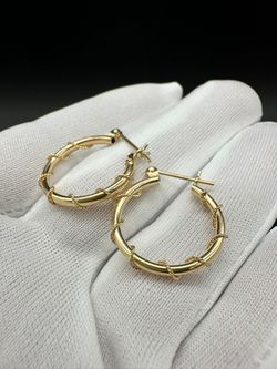 GOLD HOOP EARRINGS #34916