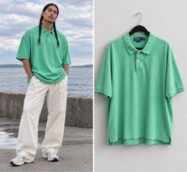 Polo Ralph Lauren Men’s 3XL Big Mint Green Pink Pony Polo Shirt