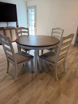 Dining table with chairs