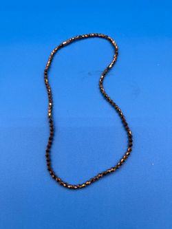 Gold tone Bohemian beaded ball chain necklace