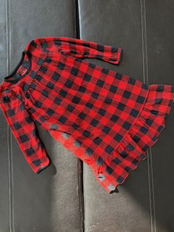 Carter's - Girl’s Red and Black Plaid Nightgown