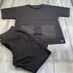 Figs Black Scrub Set 