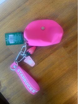 Starbucks pouch wristlet keychain