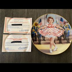 Shirley Temple Plate 
