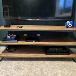 54” Tiered Wood TV Stand / Entertainment Center