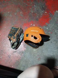 Kids Baseball Helmet And Glove
