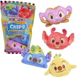 Disney Collection Munchlings Collectible 4-pc. Plush Stitch Chips SCENTED SQUISHY 